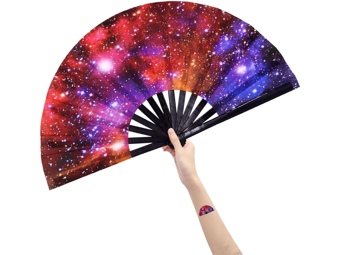 Leque grande e flexível para homens e mulheres, leque chinês/japonês em bambu, presente ideal para festivais.