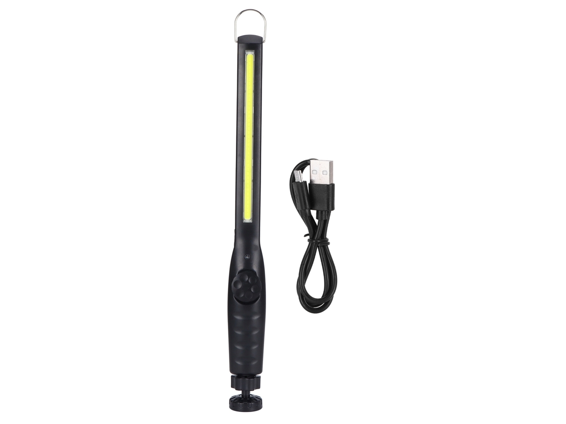 Lâmpada de Trabalho Cob Multifuncional com Carregamento Usb, Dimmer Contínuo e Base Magnética