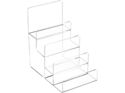 Prateleira De Acrílico Para Bolsas E Óculos, Design Em Camadas E Construção Durável, Suporte De Exibição Transparente