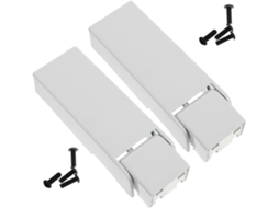 Dobradiças De Mola De Metal Branco, Pacote Com 2 Unidades, Acessórios De Reposição Sólidos