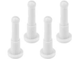 Conjunto Zerodeko com 4 pinos de fixação óptica para Queixo, acessórios de fixação em papel e plástico para equipamentos.