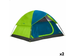 Tenda de Campanha Aktive 4 Pessoas 240 X 130 X 210 Cm 2 Unidades