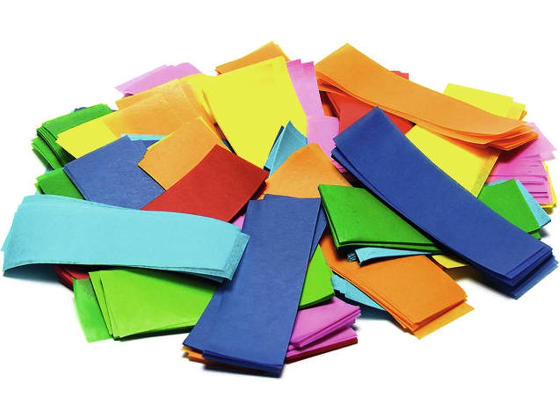 Confetti TCM 55x18 mm, Multicolorido, 1kg