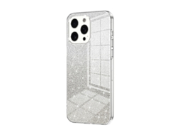 Capa Para Iphone 15 Pro Max - Glitter Degradê - Acabamento Eletroplaqueado