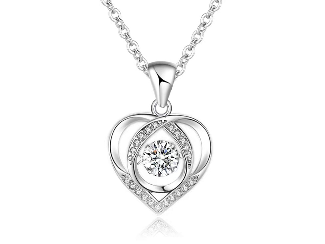 Colar Coração Estilo Elegante Design Exquisito Mulher