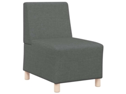 Modular Sofa Unit Armless, Modular Sofa Units Armless​ Vidaxl Cinzeto Tecido (n/a)