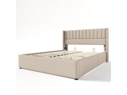 Cama de Casal Hidráulica 160x200 com Arrumação PAPRIKA