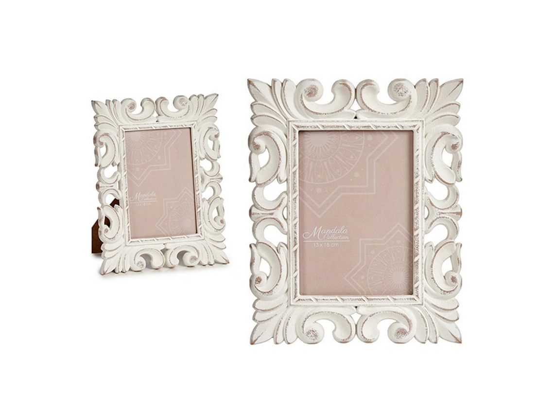 Moldura de Fotos Branco Mdf 21 X 2 X 26 Cm