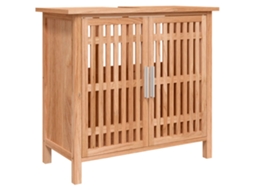 Maison Exclusive - Armário Lavatório Casa De Banho 66x29x61,5cm Nogueira Maciça