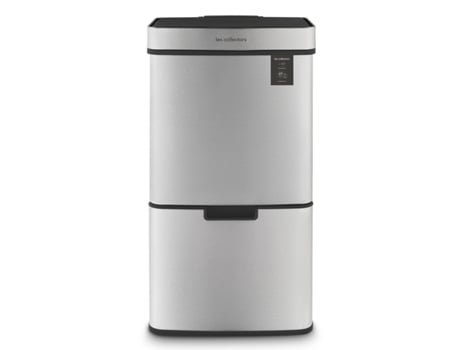 Caixote Do Lixo LES COLLECTORS 69L de Aço Inoxidável