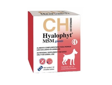 CHEMICAL IBERICA Hyalophyt Msm Giants Condroprotector para Perros de Razas Gigantes 30 Comprimidos