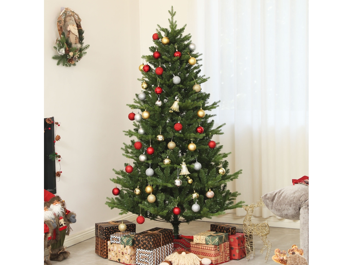 Árvore De Natal Artificial, Em Aço, Plástico, Na Cor Verde