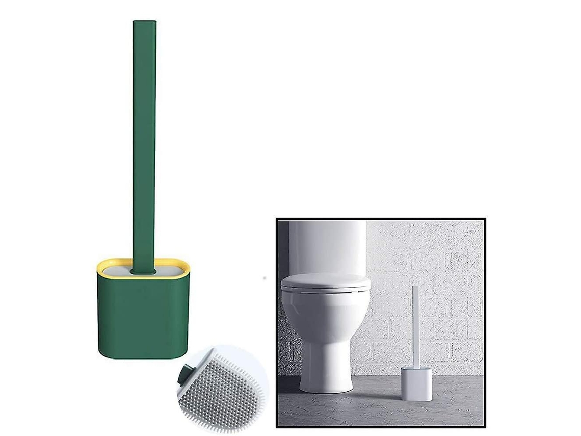 Escova Sanitária de Silicone Criativa Mtupoc com Suporte, Montada na Parede, Plana, Flexível, Conjunto de Escovas de Limpeza, Profunda AQUAFORGE