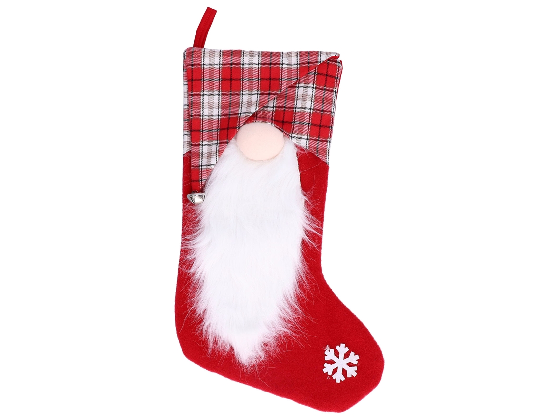 Meias de Natal para árvore, decoração ou presente (vermelho) LAXISCREED