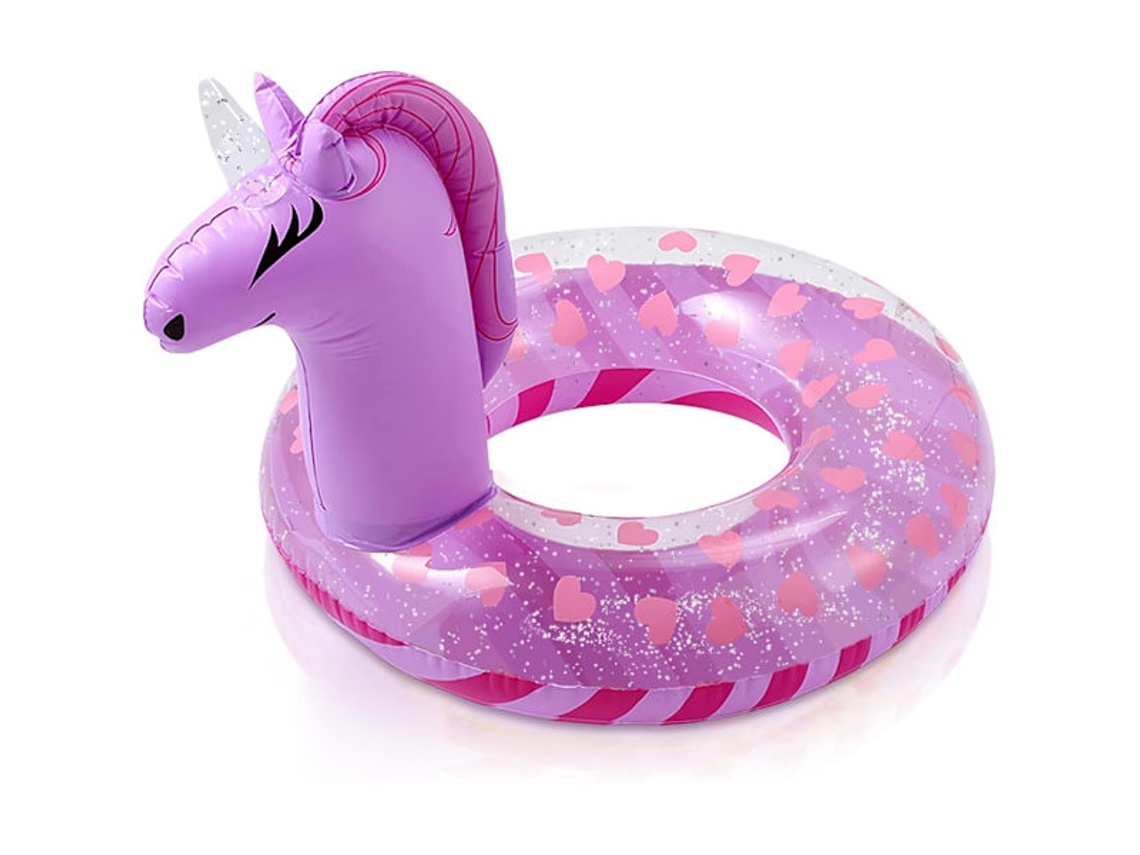 Boia inflável de unicórnio com glitter AQUAFORGE