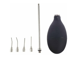 VYLARA Bulbo De Inflação De Silicone Para Esfigmomanômetros Aneroides, Revestimento Em Pó Uniforme Garante Operação Suave E Durabilidade, Válvula De Latão Cr