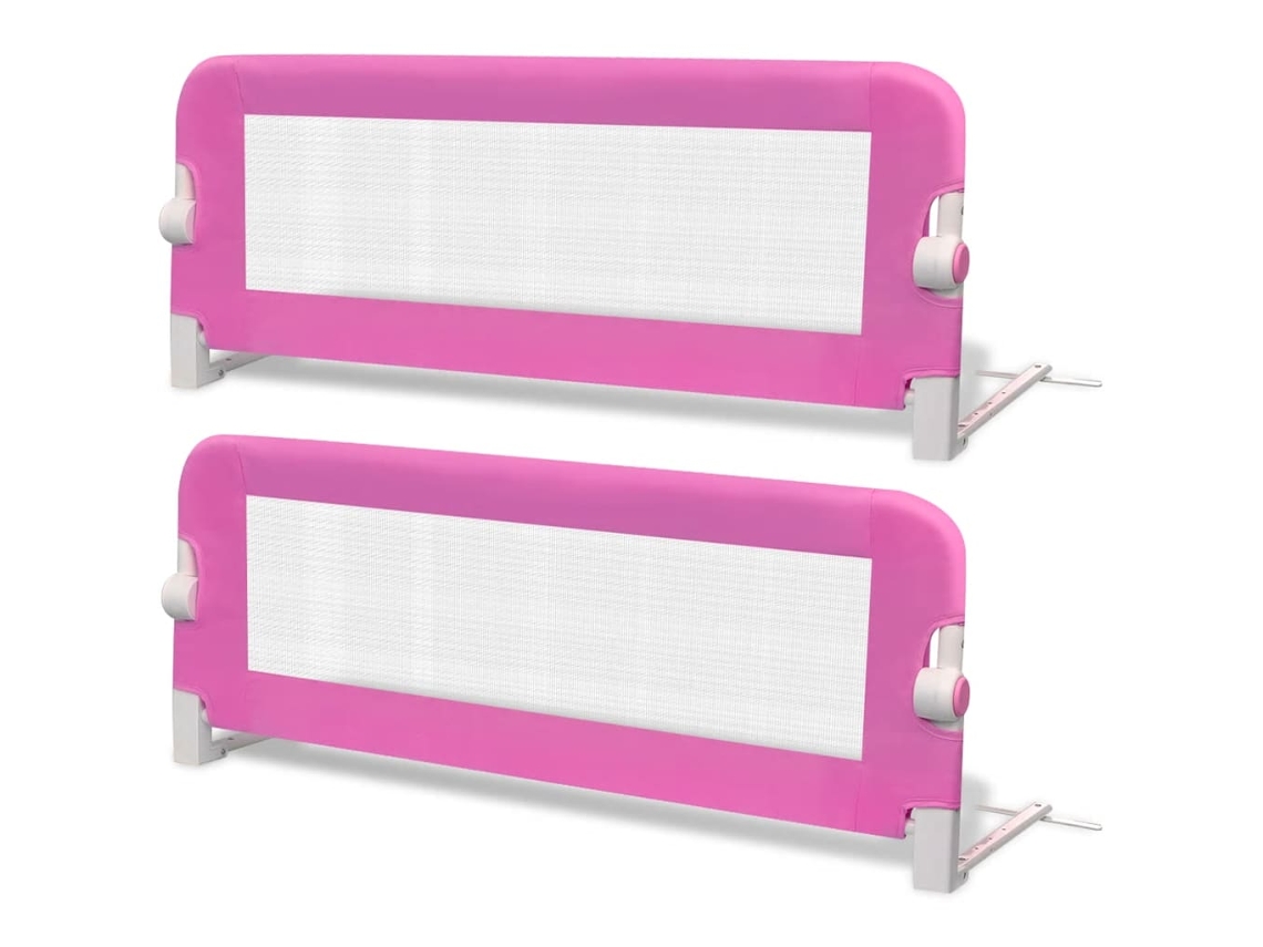 Conjunto de 2 barras de segurança para cama infantil rosa MAISON EXCLUSIVE (102x42 cm)