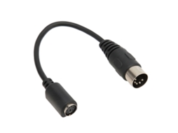 Cabo Conversor De Teclado E Mouse Din 5 Pinos Macho Para Mini Din 6 Pinos Fêmea Para Ps2 15 Cm (5,9 Pol.)