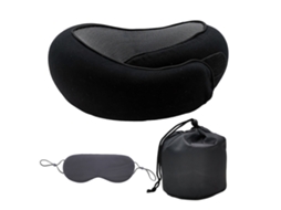Travesseiro Formato U Com Máscara Dupla Para Os Olhos, Travesseiro Cervical Confortável Para Cochilos