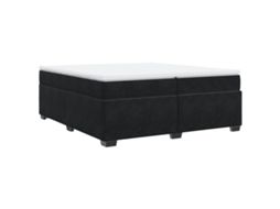 Cama com Molas/colchão 200x200 Cm Veludo Preto MAISON EXCLUSIVE