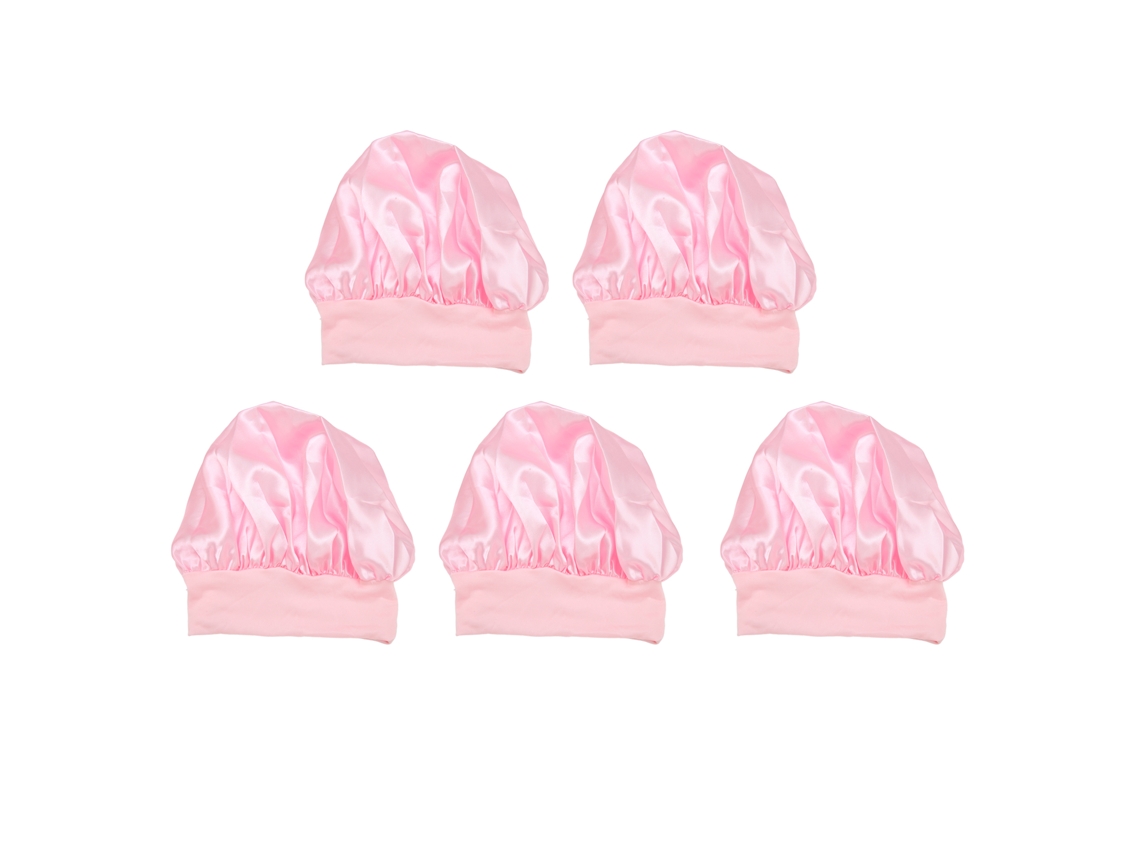 2026 5pcs Gorro de Seda Satin para Dormir Prevenir Caída de Pelo Bufanda de Cabello Transpirable