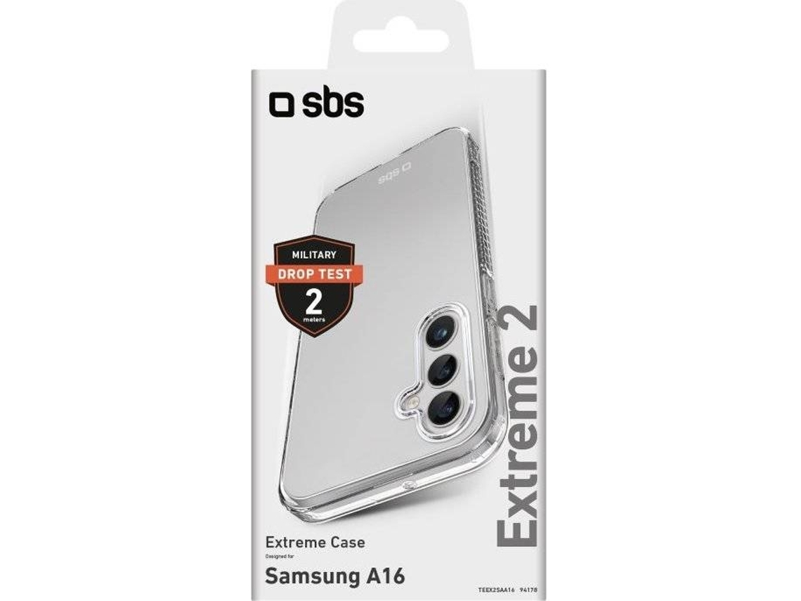 Capa SBS Extreme 2 Samsung Galaxy A16 (Outlet Caixa Aberta - Transparente)