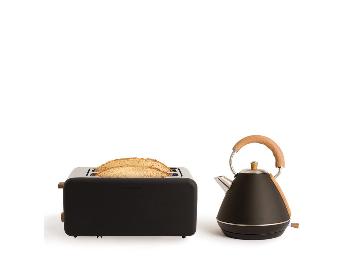 Create - Pack Torradeira Toast Retro + Fervedor De Água Kettle Retro
