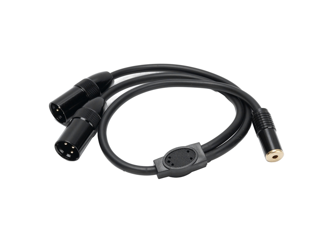 Aetheria cabo Divisor Xlr Duplo para 6.35mm Fêmea a Xlr Macho Estéreo 0.5m para Gravador Mixer