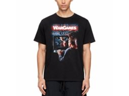 Rockinstone Wargames Movie Cover Black Adult T-shirt Size:xl