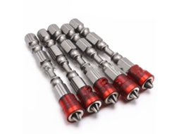 10 Peças De Parafusadeira De 65mm De Comprimento Com Magnetismo Forte E Antiderrapante Cruz Vermelha