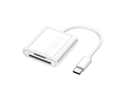 Leitor de Cartão de Memória, Leitor de Cartão Sd, Conector 8 Pinos/usb c/usb Otg AQUAFORGE