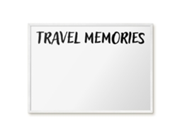 Magnetic Glass Board Travel Memories For The Hall Espelharte (70x50 Cm)