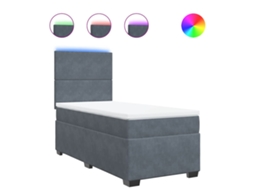 Box Spring Bed, Box Spring Beds Vidaxl Cinzeto Veludo (100 X 200 Cm)