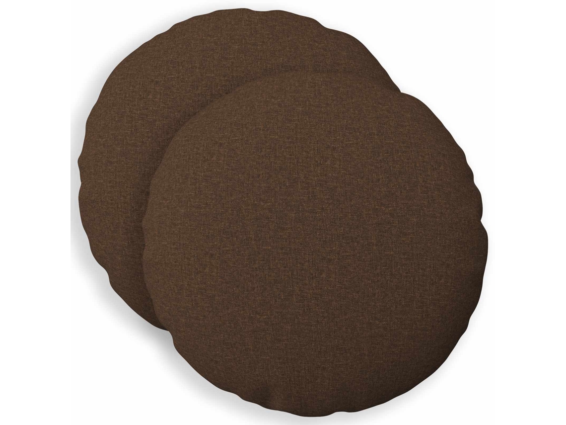 Vidaxl Almofada Com Travesseiro Heerlen 2 Unid. Castanho Tecido