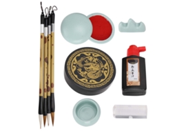 Set de Pincéis para Caligrafia Chinesa Reutilizável para Estudantes Iniciantes com Tela de Escrita em Água Prática