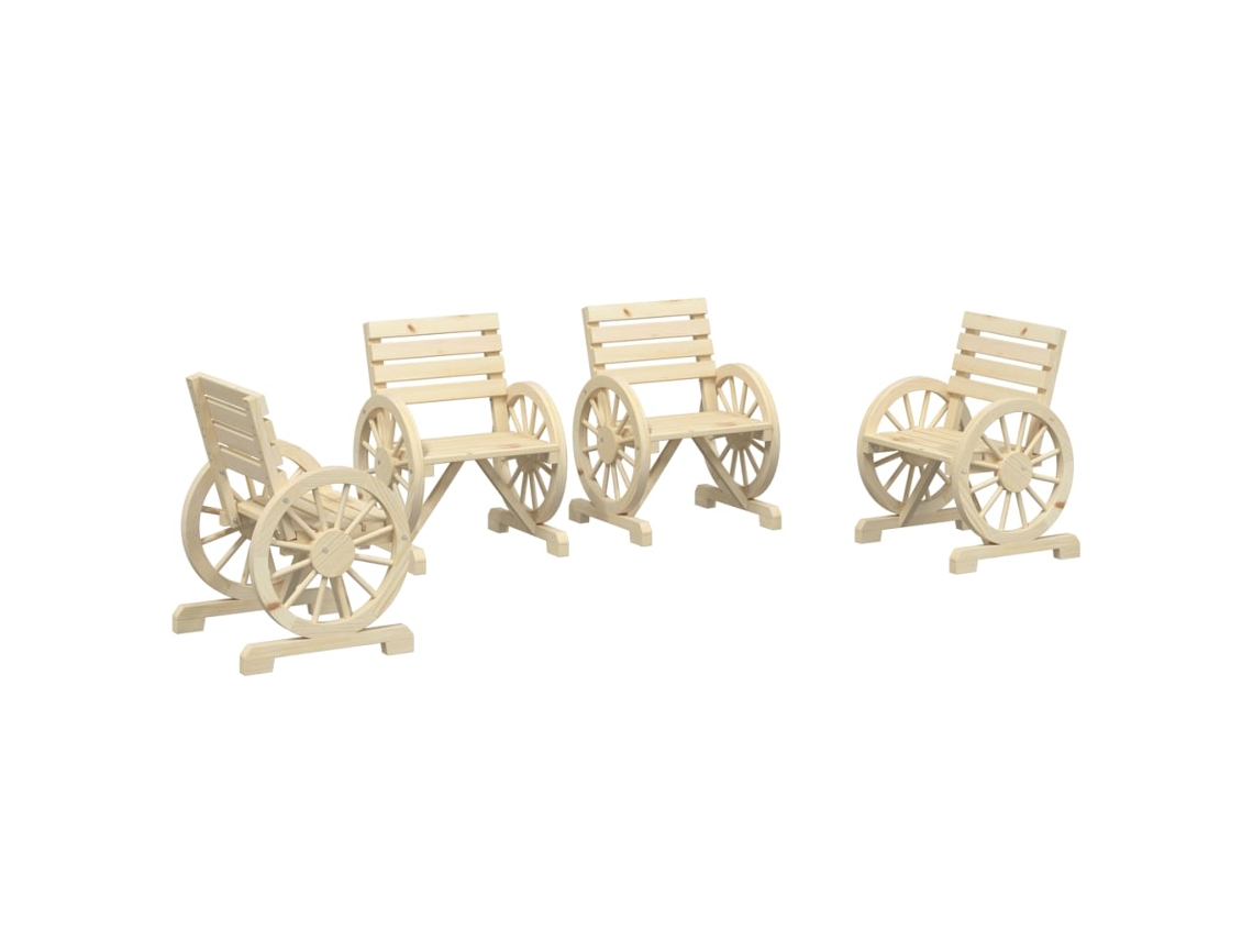 Garden Chair, Garden Chairs Vidaxl Marrom Madeira (n/a)