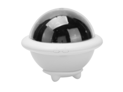 Projetor Estrelas Usb Rotativo Decoração Natal Branco