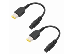 Cable conversor de alimentação fêmea a quadrado 5,5x2,5mm com pin para Lenovo ThinkPad X1 Carbon Yoga 13