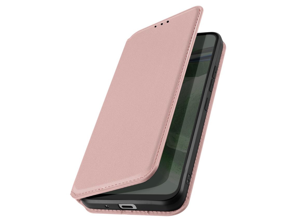 Capa Para Xiaomi Mi A2 Lite Pele Magnética Rosa