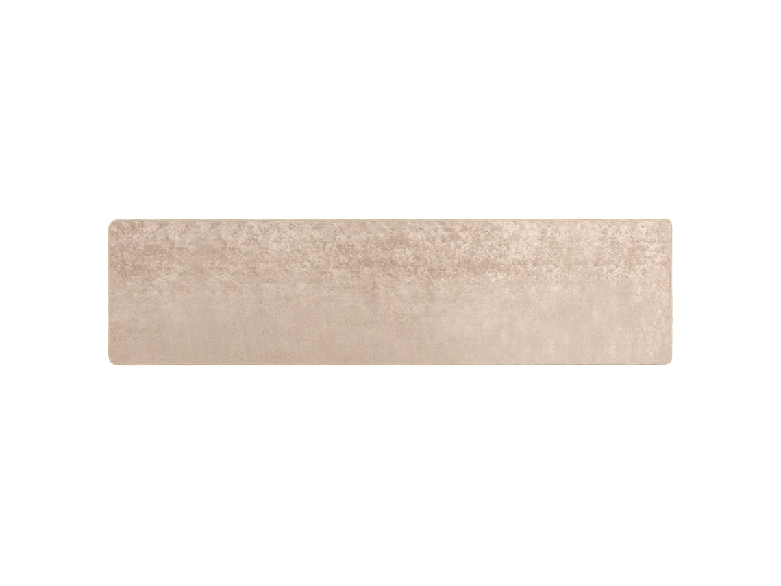 Conjunto 1 Tapete Runner Vidaxl Bege Poliéster (100 X 450 Cm)