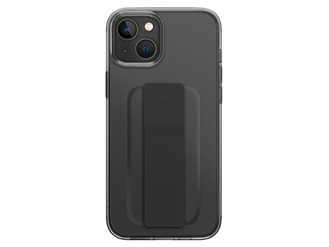 Capa Vapor para iPhone 14 UNIQ Pele Sintética Cinzento
