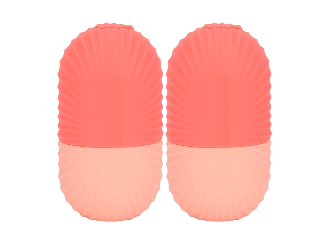 Rodillo Facial De Gelo 2 Peças Molde De Silicone Lavável 100ml Para Cuidado Da Pele Rosa Ideal Para Casa E Viagem