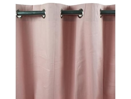 Cortina De Algodão Rosa 150x250 Thedecofactory