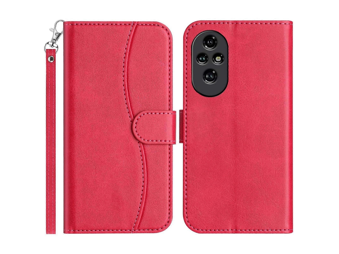 Capa De Couro Dupla Dobrada Em Formato De S Para Celular