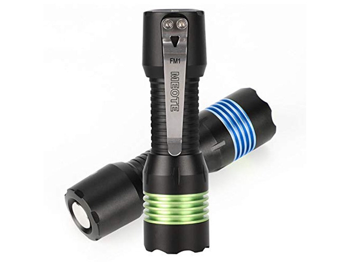 Lanterna Tática Green-meote Fm1 4500 Lúmens 152 Metros 4 Peças Lh351d 5000k Alto Lúmen Alto Cri 90 Mini Lanterna Led Edc Portátil