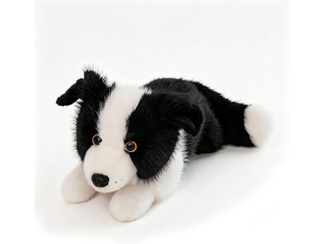 Pelúcia Border Collie, Realistic Collie, Pastor Preto Puppy E