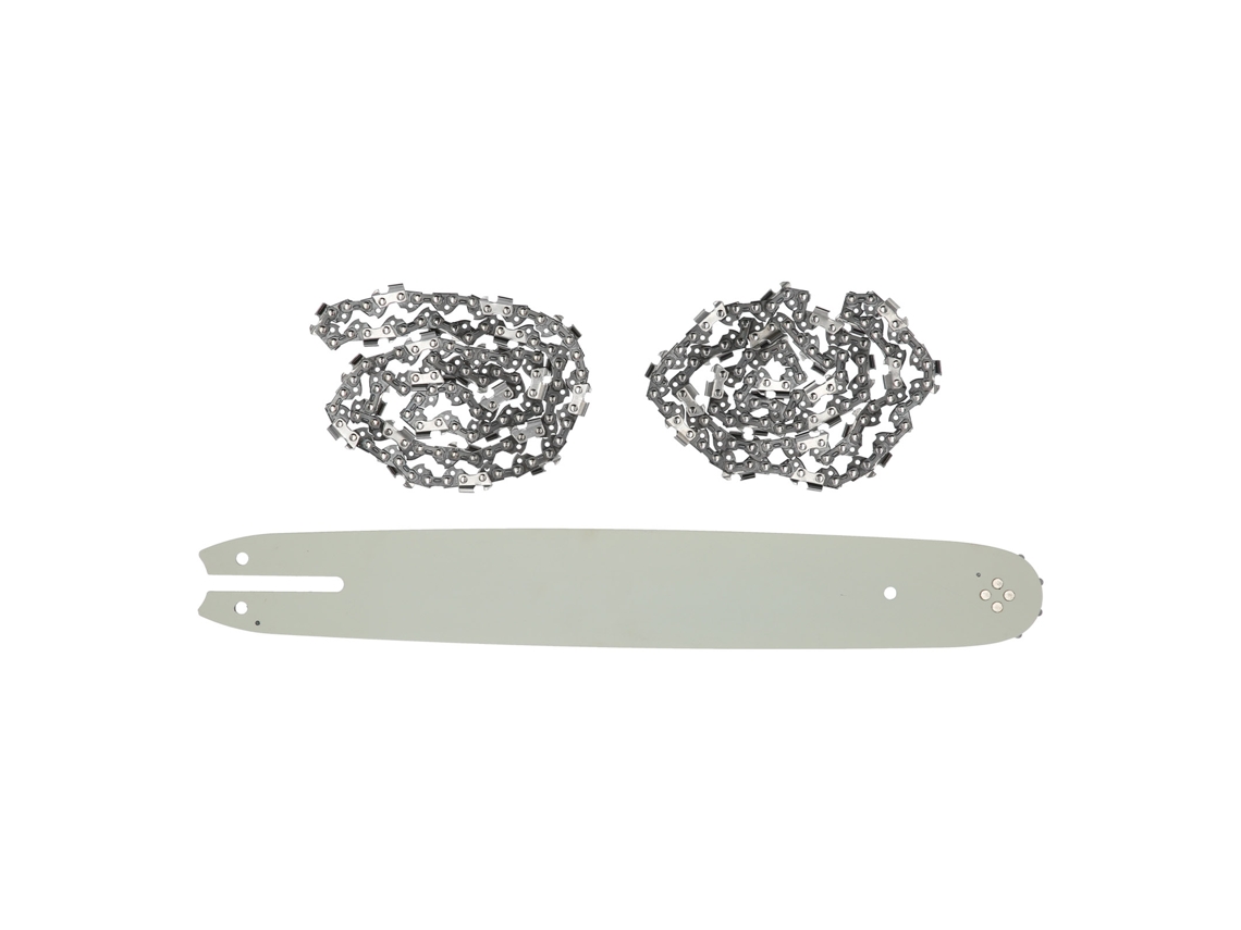 Yuru 2pcs Correntes de Motosserra e 1pc Placa guia em Aço Ligado, Acessórios de Reposição para Motosserra Elétrica 14in