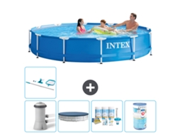 Intex Piscina Com Estrutura Redonda - 366x76 Cm - 6-peças S31718