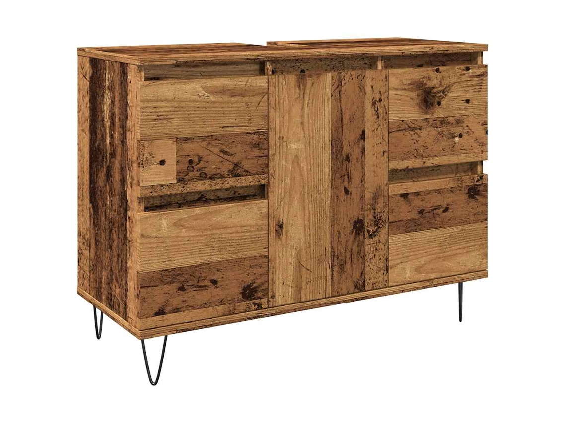 Bathroom Cabinet, Bathroom Cabinets Vidaxl Marrom Madeira Processada (n/a)