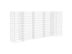 Gabion Planter, Gabion Planters Vidaxl Prateado Aço (260 X 40 X 120 Cm)